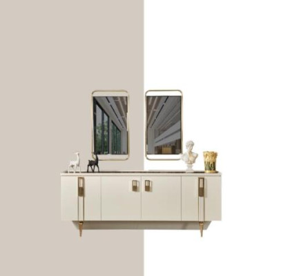 Sideboard with Mirror Living room Design new Luxury Furniture Console Wood