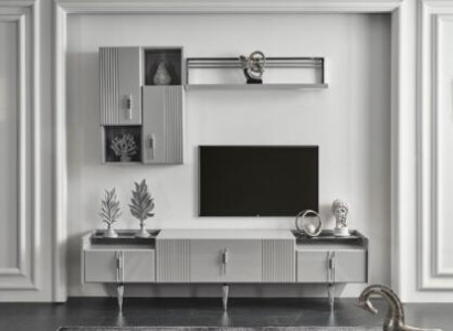 Luxury Wall unit Wardrobe Shelf Living room Display case Wall units design