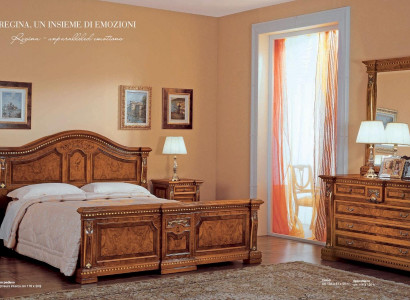 Bedroom Double bed Suite Bed Bedside tables Chest of drawers Mirror Set