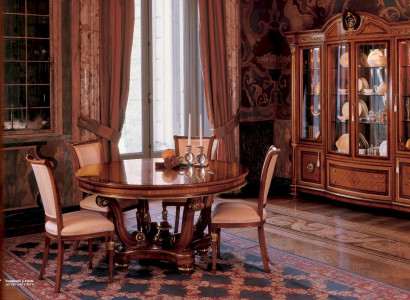 Display case Luxury Cabinets Showcases Big Living room Wardrobe Brown Baroque