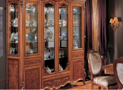 Display case Cabinets Brown Big Showcases Luxury Wardrobe Wood Living room