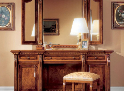 Dressing Tables Dressing Table Chest of drawers Mirror Wood Brown Set Bedroom