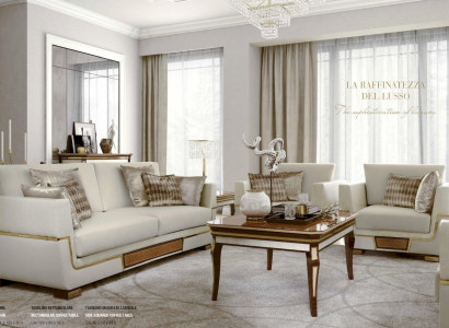 Three Seater Sofa 3 Seater Sofas Luxury Living room Polyester White Fabric