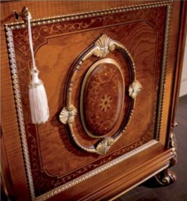 Display case Luxury Big Cabinets Showcases Wood Living room Furniture Wardrobe Brown Baroque