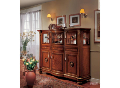 Wardrobe Chest of drawers Cabinets Sideboard Wood Living room Furniture Brown Baroque
