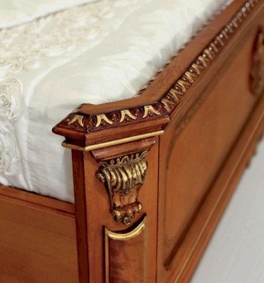 Bed Double bed Beds Bedroom Bed frame Brown Wood Bed frame e