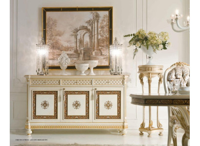 Sideboard from Wood Dining room furniture Wardrobe Luxury beige Color