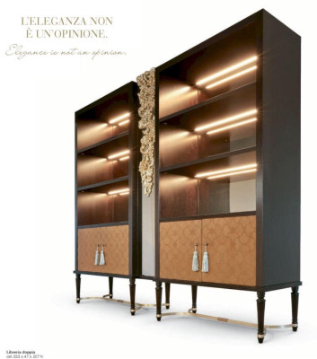 Display case Cabinets Brown Showcases Luxury Wardrobe Office LED Living room