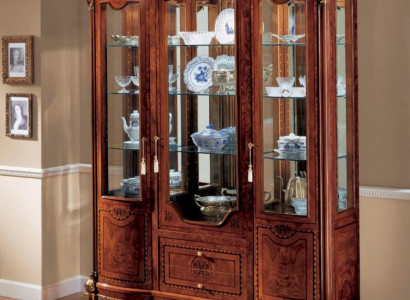 Display case Cabinets Brown Showcases Luxury Wardrobe Glass Wood Living room
