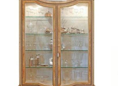 Display case Luxury Cabinets Showcases Wood Living room Furniture Gold Beige