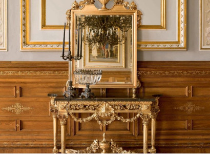 Group Console Mirror Dressing Tables Gold Baroque Table Bedroom