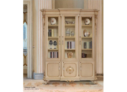 Living room Display case Luxury Big Cabinets Showcases Wood Living room Beige Baroque