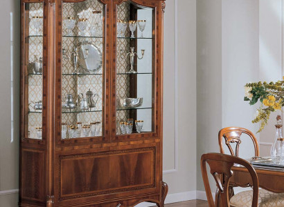 Display case Cabinets Brown Luxury Living room Wardrobe Wood Glass