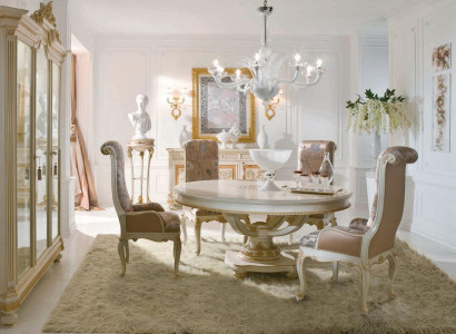 Dining table Dining room table Dining corner Table Dining room Round Baroque