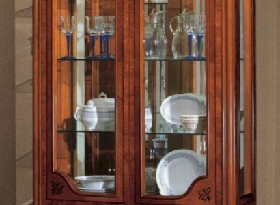 Display case Cabinets Brown Showcases Luxury Wardrobe Glass Wood Living room new