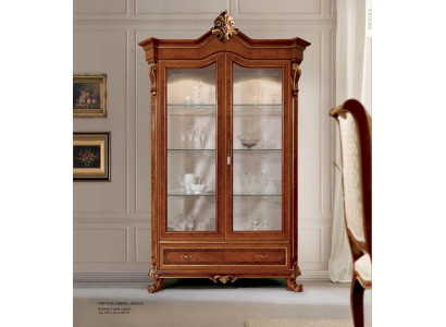 Display case Luxury Cabinets Showcases Wood Living room Furniture Gold Baroque