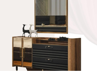 Chest of drawers Mirror Modern Chests of drawers Wood Design 2 pcs. Bedroom new