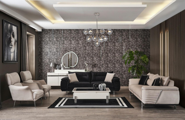 Design Upholstery Armchair Textile Living room Couch Relax new Modern Armchair