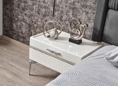 Bedside table White Modern Design Furniture Luxury Bedside tables Bedroom