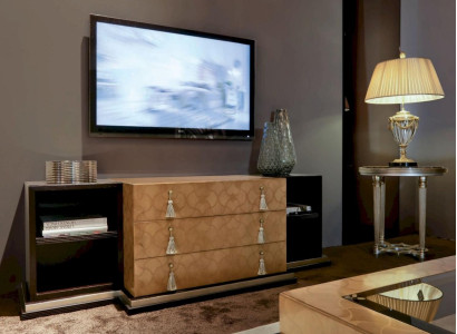 TV-cabinet Chest of drawers TV Stand Sideboard Lowboard Modern Brown Living room