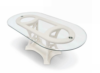 Dining table Table Wood Dining room table Dining room Glass Oval