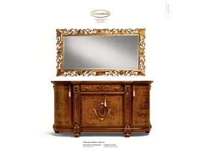 Wall mirror Mirror Luxury Wood Gold Baroque Bedroom Design Style Marzorati