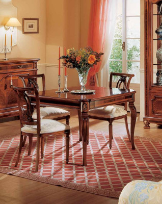 Dining table Dining room table Dining table Extendable Brown Dining room