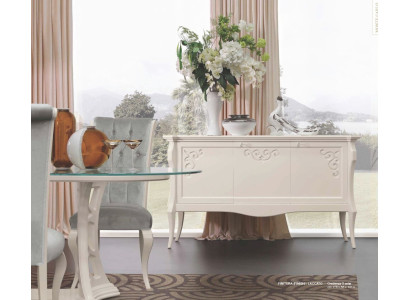 Sideboard Luxury Cabinets Chests of drawers White Living room Wood Furniture