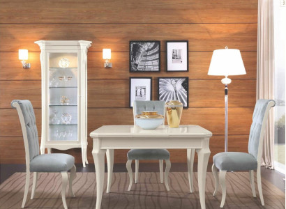 Dining table Extendable Wood Dining room table Dining room Furniture White