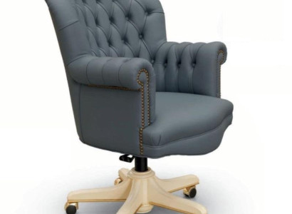 Swivel chair executive chair armchair office swivel chairs Chesterfield Blue luxury