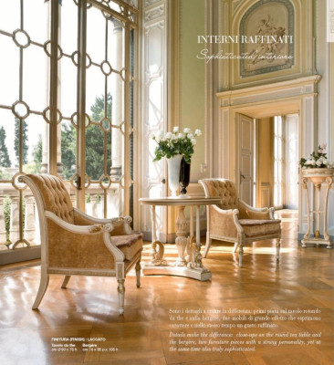 Armchair Luxury Seater Wing Chair Fabric Beige Living room Club Chair