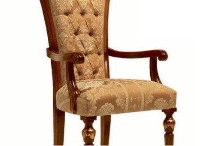 Luxury Dining room chair Chair Dining room Armchair Seater Wood Brown