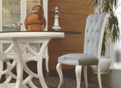 Chair Dining room chair Kitchen Chair Seater Seat Wood Fabric Gray Dining room