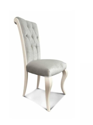 Chair Dining room chair Kitchen Chair Seater Seat Wood Fabric Gray Dining room