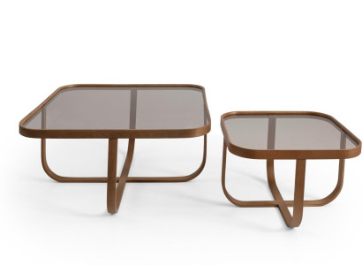 Braun Living room Set 2x Coffee tables Modern Furnishings Designer Complete