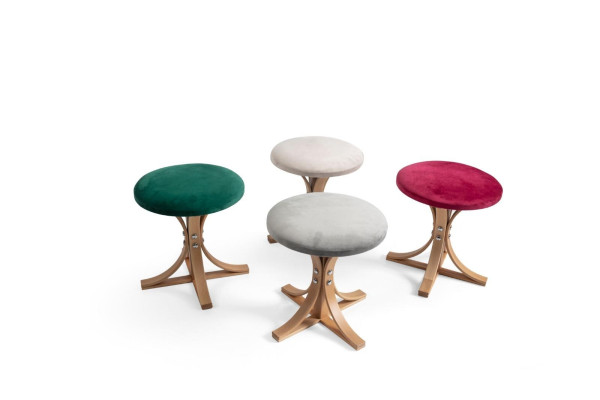 Modern Designer 4x Stool Complete Furniture Living room Luxury Furnishings