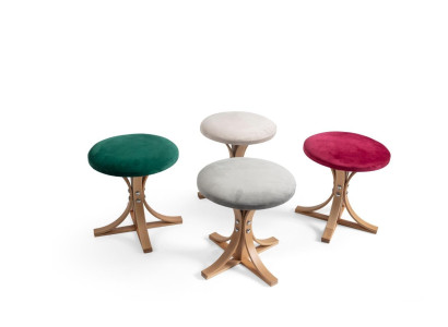 Modern Designer 4x Stool Complete Furniture Living room Luxury Furnishings