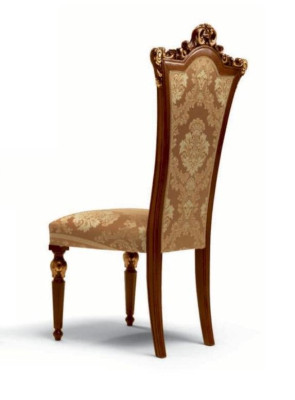 Dining room chair Chair Armchair Luxury Chairs Wood Brown Baroque.