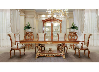 Luxury Dining room chair Chair Dining room Armchair Seater Chairs Baroque Gold