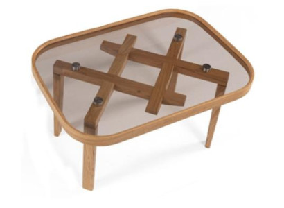 Luxury Furniture Coffee table Modern Furnishings Glass Table Beige Living room