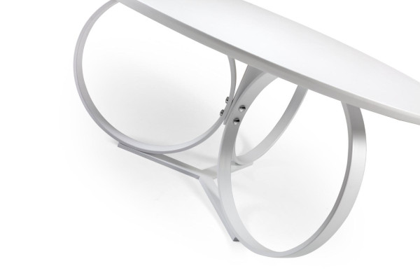 White Coffee table Round Living room Table Designer Furnishings Modern Furniture