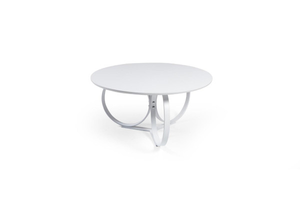 White Coffee table Round Living room Table Designer Furnishings Modern Furniture