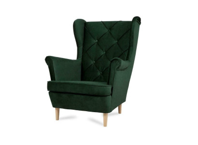 Chesterfield Armchair TV Couch 1 Seater Sofa Fabric Textile Wing Chair