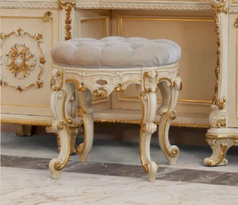 Stool Chesterfield Luxury Side Stool Seater Upholstery Bedroom