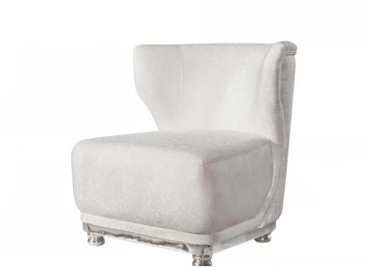 exclusive r White Upholstered Armchair Modern Living room Furniture Armchair