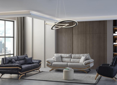 exclusive living room set consists of 2x 3-seater sofas and armchair 3 pieces