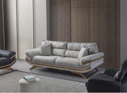 Stylish Living room Furniture Design 3-Seater Sofa White Color exclusive