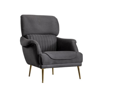 Luxury Armchair Modern Design Living room Furniture Gray Color Style