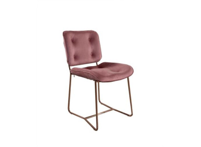 Pink Recliner Chair Designer Single Seater Chair Upholstered Metal Chair