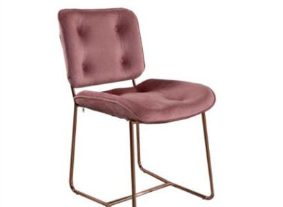 Pink Recliner Chair Designer Single Seater Chair Upholstered Metal Chair